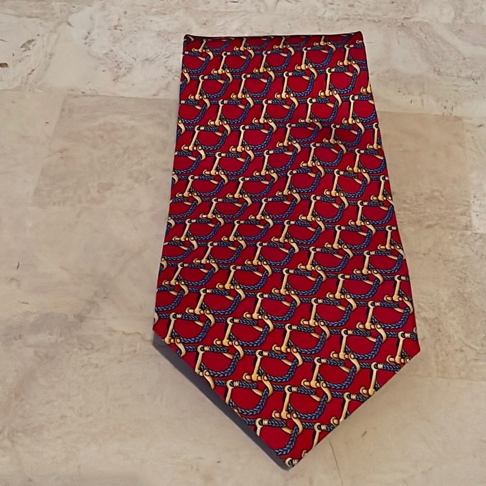 Dormeuil Tie, Multi Colors: Red, Blue, Tan & Burgundy